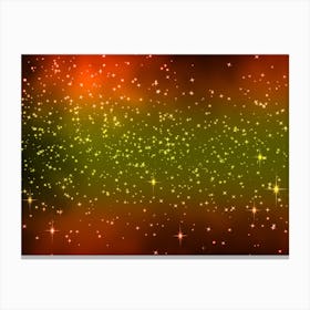 Red Green Red Shade Shining Star Background Canvas Print