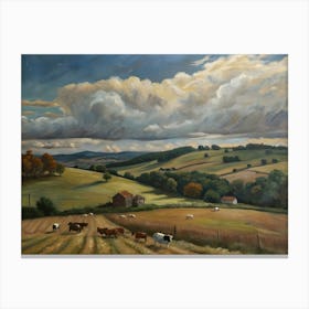 Farm In The Sky Canvas Print