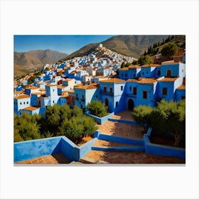 Chefchaouen City 3 Canvas Print