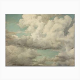 Vintage Cloud Oil Painting Canvas Print