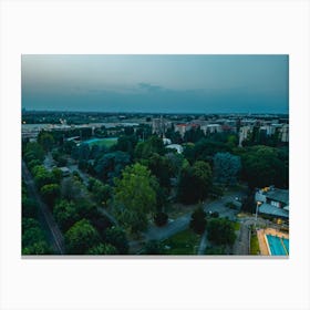 City of San Donato Milanese, Italy - Art Prints. Aerial Photography Canvas Print