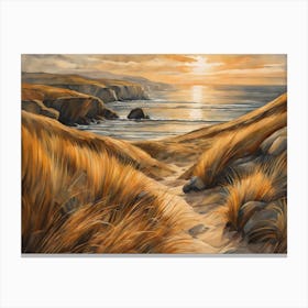 European Coastal Painting (28) Canvas Print