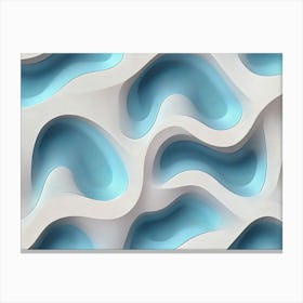 Abstract 3d Geometric Art With Seamless Pattern 1 Canvas Print