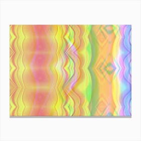 Rainbow Wavy Canvas Print