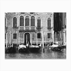 Gondolas In Venice Canvas Print