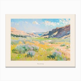 Western Landscapes Wyoming 1 Poster Canvas Print