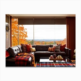 Autumn Living Room Canvas Print