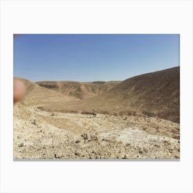 A valley in a desert Canvas Print