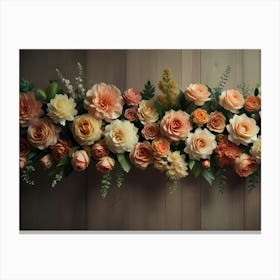 Bouquet Of Roses Canvas Print
