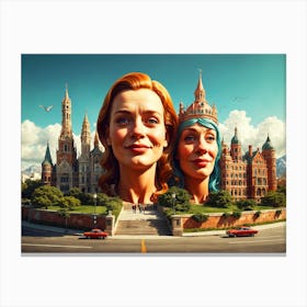 Of Two Women Canvas Print