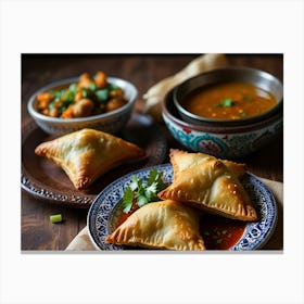 Indian Samosas Canvas Print