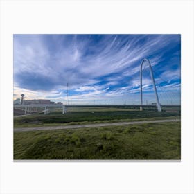 Margaret Hunt Hill Bridge Of Dallas Canvas Print