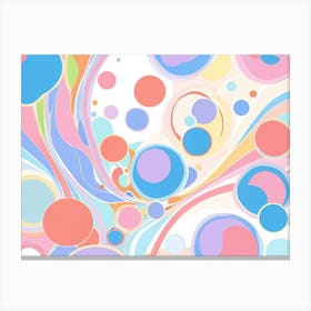 Abstract Bubbles 1 Canvas Print