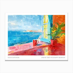 Santander From The Window Series Poster Painting 1 Canvas Print