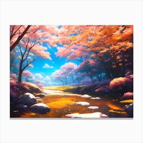 Sakura Trees 4 Canvas Print