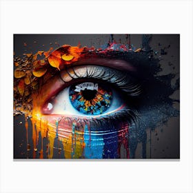 Colorful Eye Canvas Print