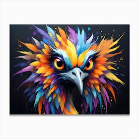 Fantasy Crane, Colorful Bird #4 Canvas Print