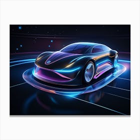 Futuristic Car 38 Canvas Print