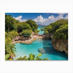 St Lucia landscape 1 Canvas Print