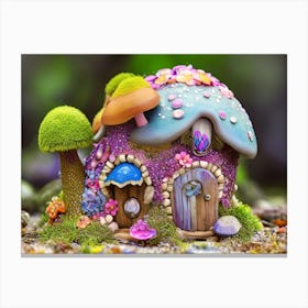 Shimmer Shell Cottage Canvas Print