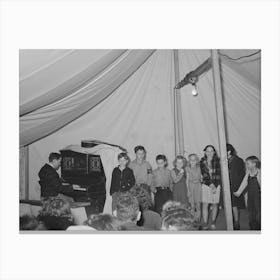 Untitled Photo, Possibly Related To Amateur Night Performers, Fsa (Farm Security Administration) Mobile Camp For Canvas Print