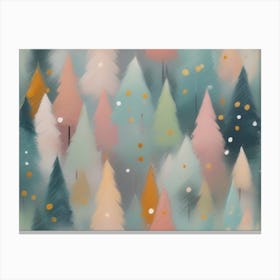 Abstract Christmas Tree 10 Canvas Print