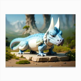 Blue Dragon Canvas Print