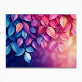 Colorful Leaves 8 Canvas Print