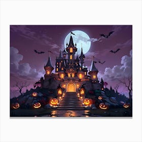 Halloween Castle 1 Canvas Print