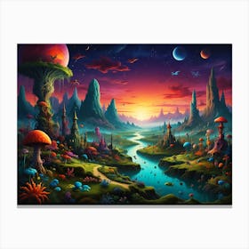 Mystical Landscape Canvas Print