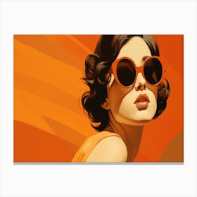 Woman In Sunglasses 2 Canvas Print