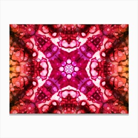 Red Abstract Pattern Texture Canvas Print