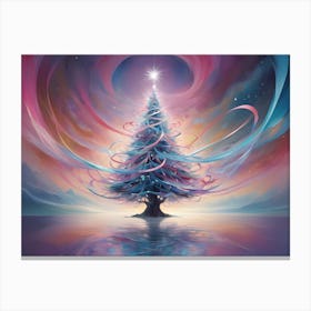 Abstract Art Christmas Tree Canvas Print