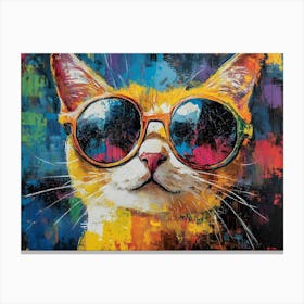 The Coolest Cat In Town 10 Canvas Print