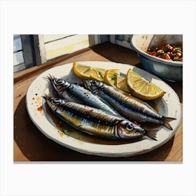 Sardines 6 Canvas Print