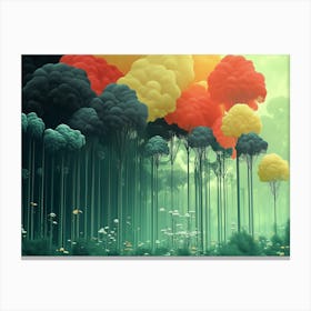 Dreamlike forest art Canvas Print