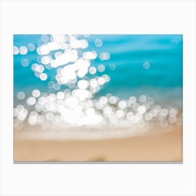 Beach Bokeh Canvas Print
