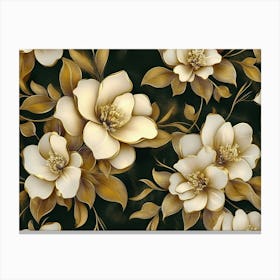 Magnolia Flowers 3 Canvas Print