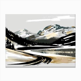 Road To The Mountains 5 Canvas Print