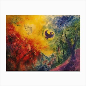 Contemporary Artwork Inspired By Marc Chagall 1 Canvas Print