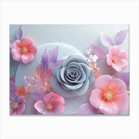 Pink Roses 2 Canvas Print