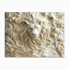 Lion Head 10 Canvas Print