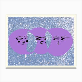 Three Little Faces Canvas Print