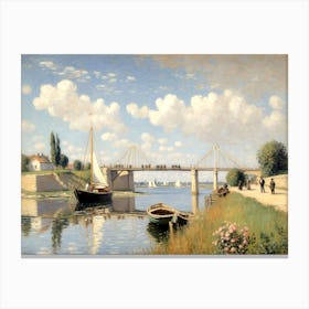 Bridge Over The Seine 1 Canvas Print