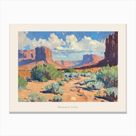 Western Landscapes Monument Valley 6 Poster Canvas Print