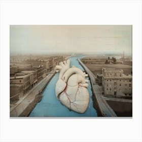 Heart In The City (III) Canvas Print