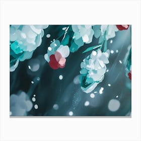 Snowy Branches Canvas Print