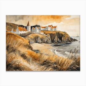 European Coastal Painting (106) Canvas Print