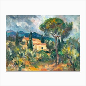 Contemporary Artwork Inspired By Paul Cezanne 3 Canvas Print