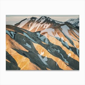 Mountains In Fjallabak Reserve Canvas Print